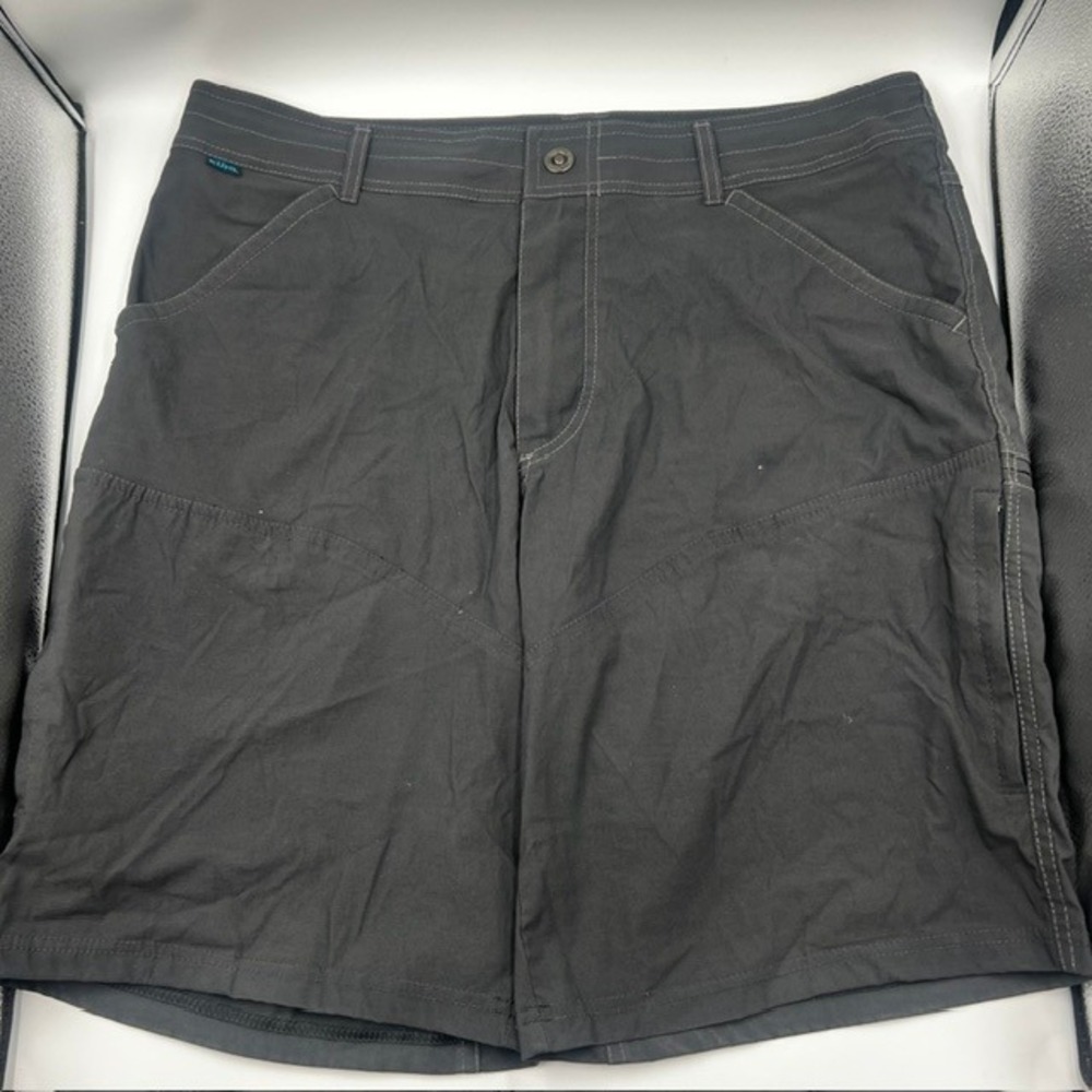 Kuhl Men's Renegade Cargo Hiking Charcoal Gray 10" Shorts Size 35